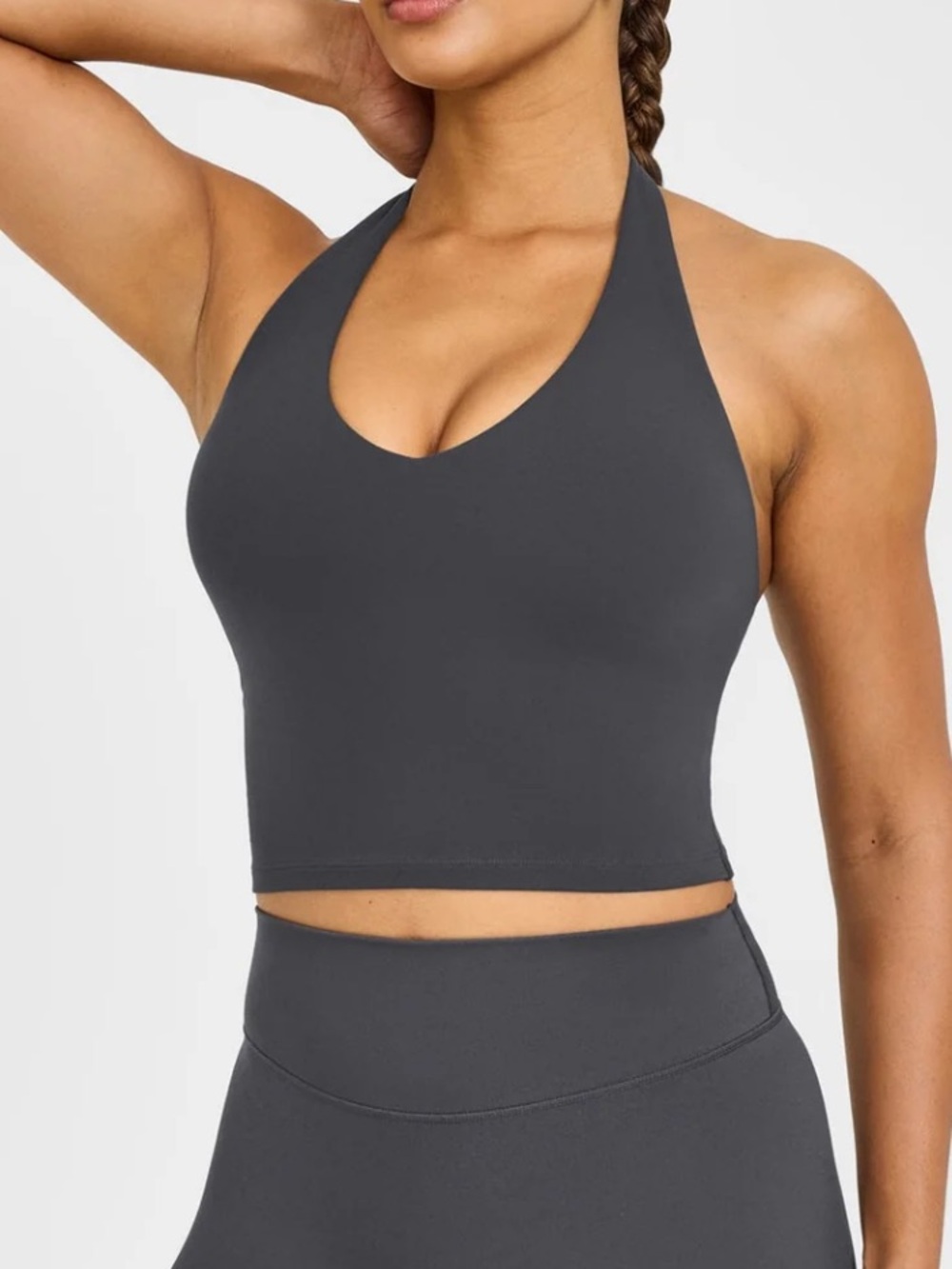 Oner Active Soft Motion Halter Soft Black Built in Bra Shelf US XL / UK XXL